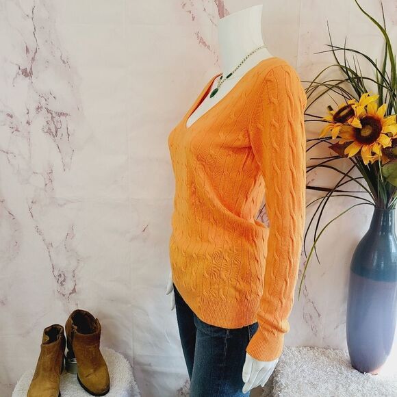 ASOS Strand cable knit v neck sweater - Picture 4 of 6